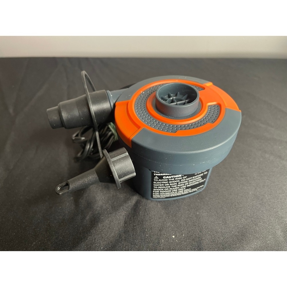 Bestway AC Air Pump Model 62200 Electric Inflator Deflator‎ Gray Orange 110-120V